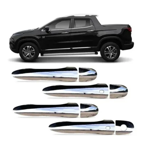 Aplique Fiat Toro 2016 à 2022 - Maçaneta Cromada C/ Sensor - 08.090