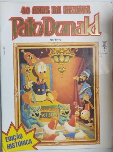 Pato Donald -Edição Histórica de 40 Anos - Raridade para Colecionadores!