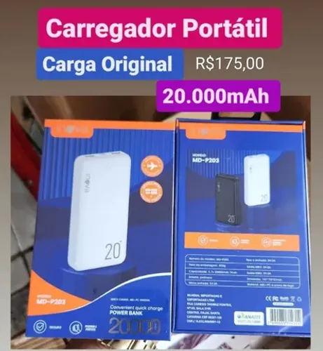 Bateria portátil turbo