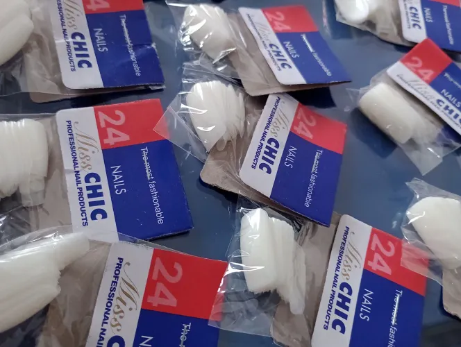 Unha Postiça 10 kits Branca Atacado
