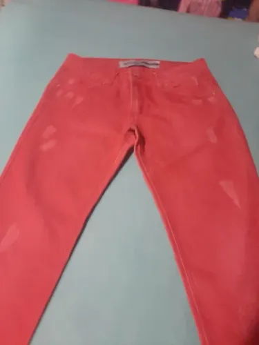 Calça Jeans Vermelha