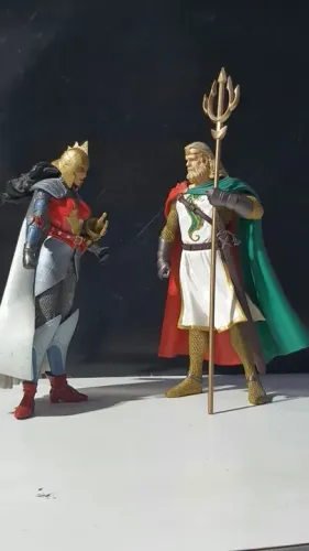 Boneco Aquaman e Mulher Maravilha - DC Comics