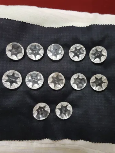 Botões de Cristal LAPIDADOS IMPORTADOS Transparente - 12 Peças