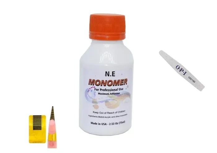 Monomer Liquido Acrilico Pó Gel De Unha 75ml Tips Fibra NE