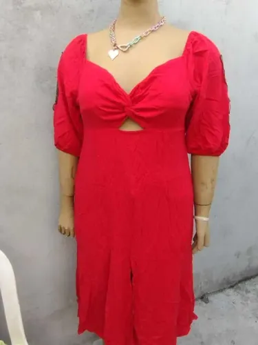 Vestido Vermelho de gordinha n48