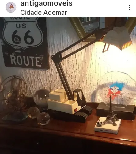 Luminária de mesa Retroescavadeira