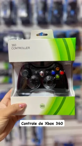 Controle de Xbox 360 com fio 