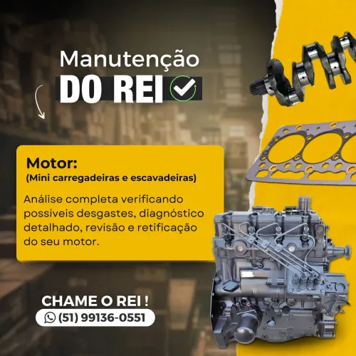 Conserto, Manutenção Reforma Motor Miniescavadeira Minicarregadeira <br>