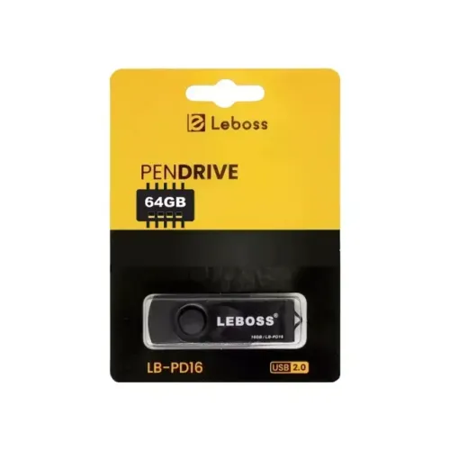 Pen Drive USB 2.0 Slim 64GB Knup Leboss Premium - WZetta