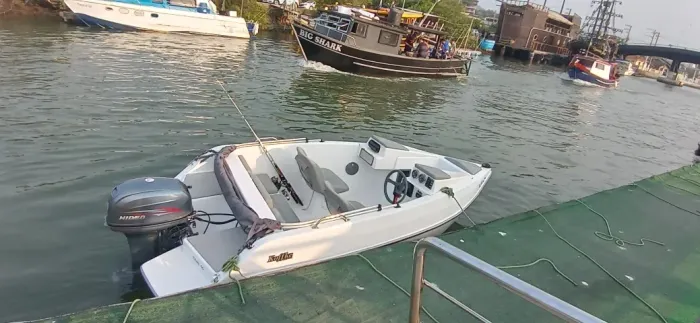 LANCHA RECREIO, 13,5 PÉS, MOTOR 40 HIDEA, SOM, CARRETINHA ROD.