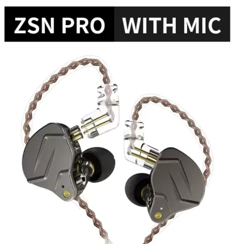 Kz zsn pro fones de ouvido no monitor tecnologia híbrida melhor fone de ouvido 1ba + 1dd a