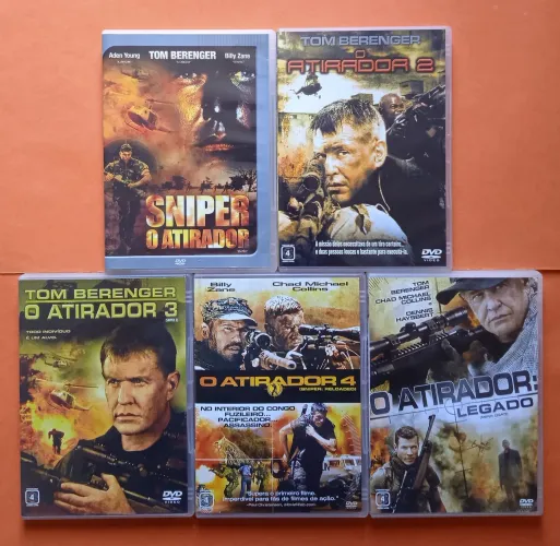 Dvd Coleção O Atirador - 5 Filmes - Tom Berenger
