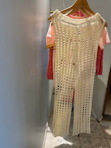 Calça de crochê 