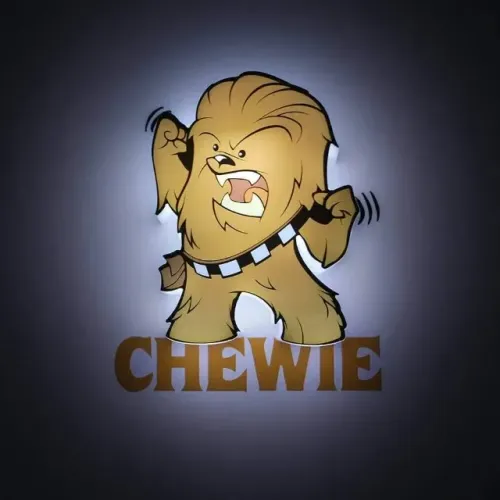 Mini Luminaria Star Wars Chewbacca 3d Deco Light Fx #2005