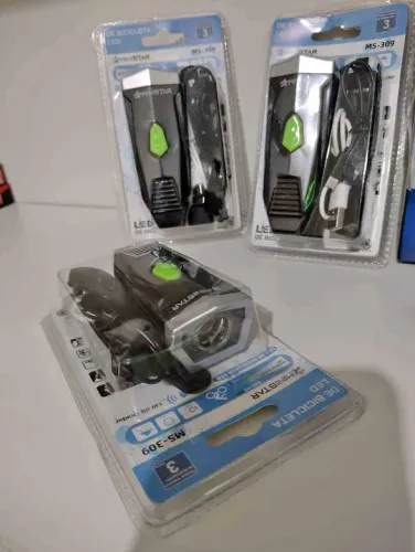 Farol de Bicicleta LED MINISTAR - Novo