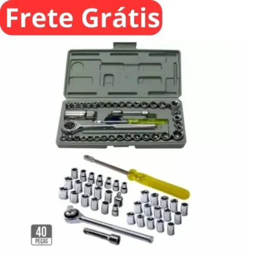 Jogo De Soquete Chave Catraca 40PCS