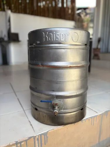 Panela Cervejeira em inox barril de 50 litros 