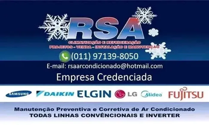 Climatização e refrigeração, manutenção preventiva e corretiva.