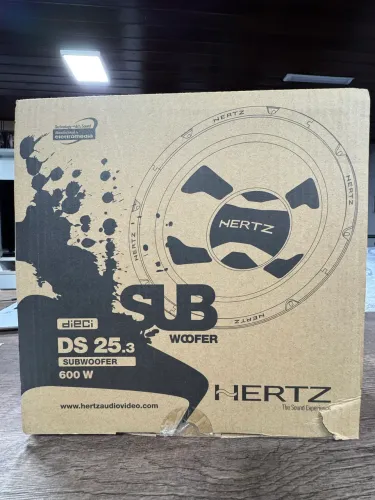 Subwoofer 10? hertz 600watts ds25.3 original italiano na promoção 
