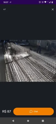 Ferragens para fundação