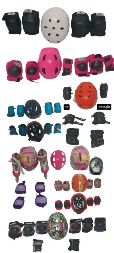 Kits e equipamentos de proteção para esportes