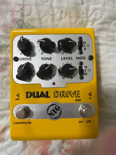 Pedal distorção e overdrive analógica Nig Dual Drive