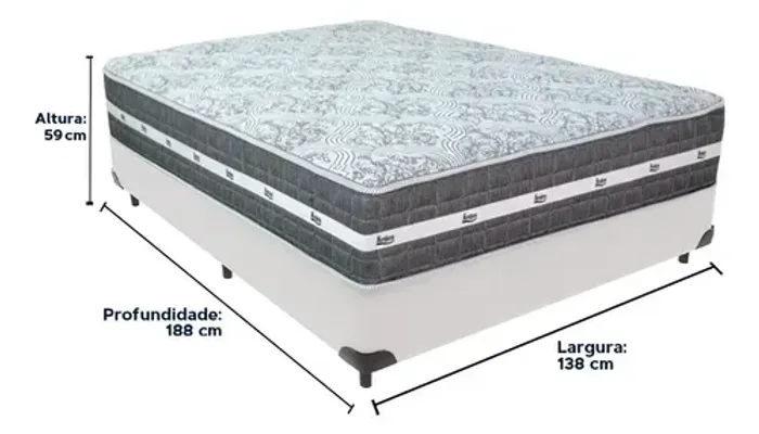 Colchão Queen Size Black Graphite