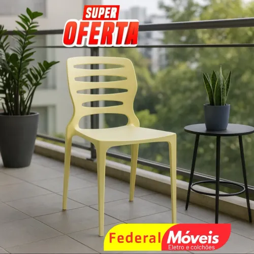 Cadeira Plástica Ville perfeita para convidados