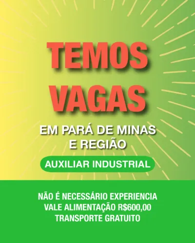 Vagas Urgentes na Indústria e Avicultura (Mais de 70 vagas!)