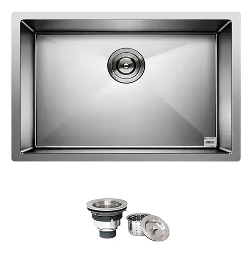 Cuba Quadrada Inox 304 Cozinha Pia Gourmet 7040 Premium Aço Inox (com pequenas falhas)