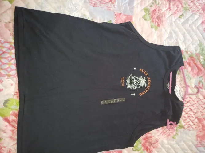 camiseta regata surf hering, xg medidas 58 cm largura, 76 cm comprimento, 100% algodão
