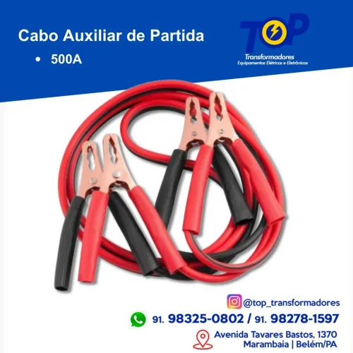 Cabo Auxiliar de partida 500A 2,5 m