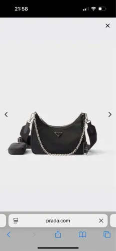 Bolsa Prada Re-Edition 2000 Nylon Preta - Original