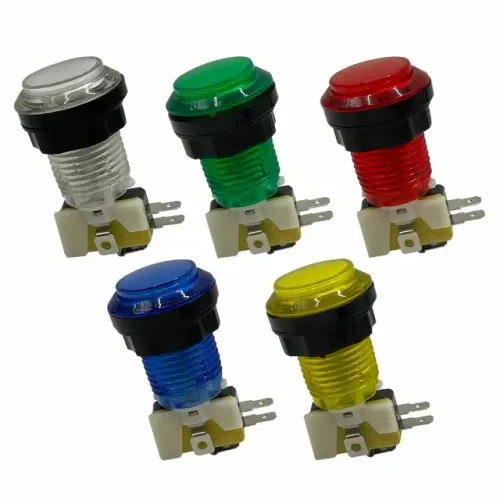 10 Botões Fliperama Led Line 12v Ledline