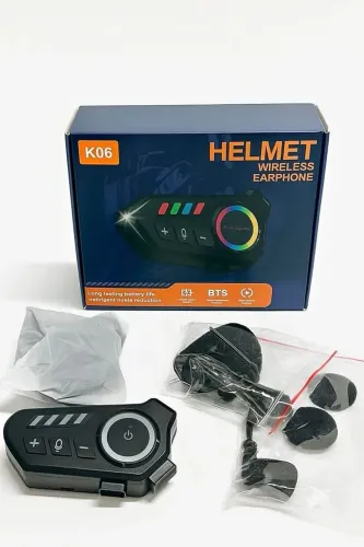 Fone de capacete bluetooth para moto com áudio cristalino e bateria longa