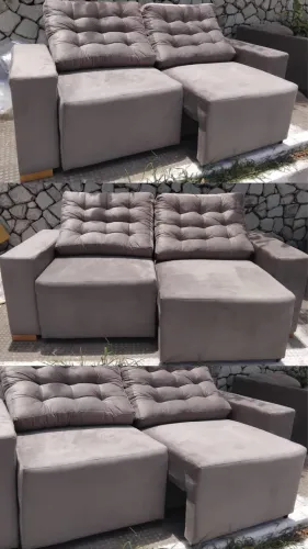 Sofá Retrátil Reclinável 