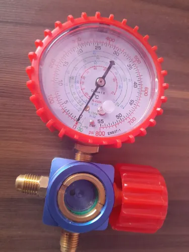 Manifold 1 via Simples com monometro  alta R410a 