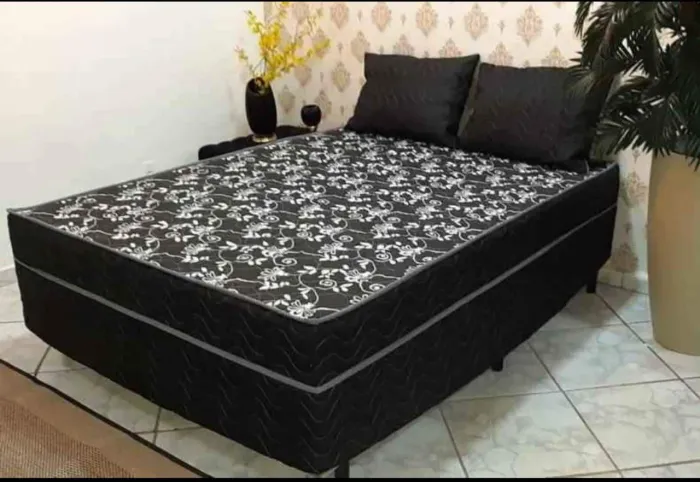 Cama box casal simples espuma D20 5cm de altura 