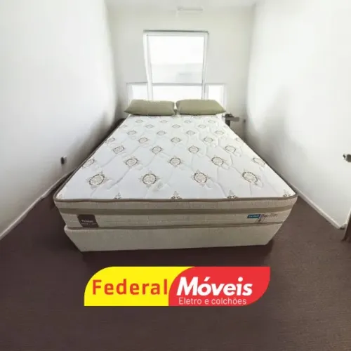 Cama Box Casal Colchão + Base 1,38m CAMPEAO EM VENDAS