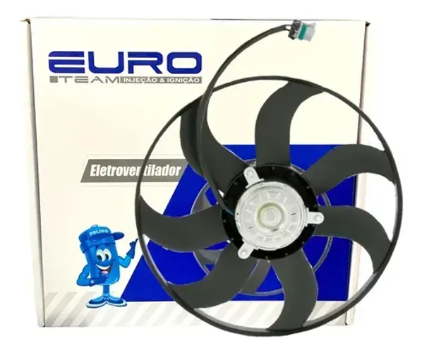 Ventoinha Eletro Ventilador Gol, Voyage, Saveiro e Fox 2010 a 2023 com ar 