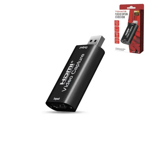 Placa de Captura de Vídeo USB Para HDMI, Full HD 1080P - Tomate MST-010