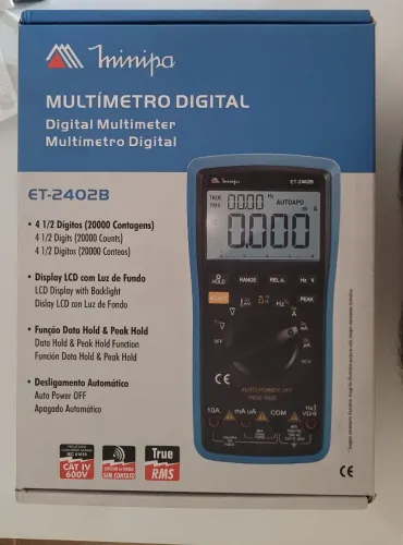 Multímetro Minipa ET-2402b - lacrado