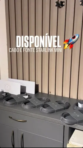 Fonte e cabo starlink mini