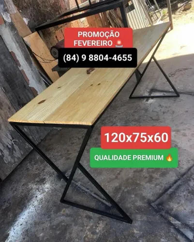 ?Mesa industrial Escritório escrivaninha estante prateleira