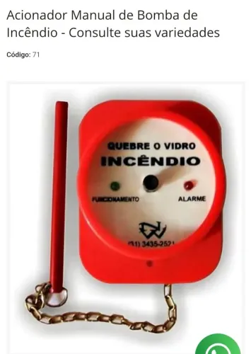 Acionador Manual de Bomba de Incêndionas24 24v