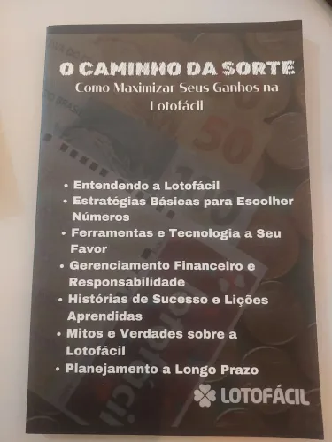 LIVRO: como maximizar seus ganhos na lotofácil. PROMOÇÃO.