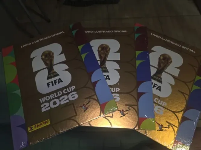 Álbum copa 2026 capa dura ouro lacrado 
