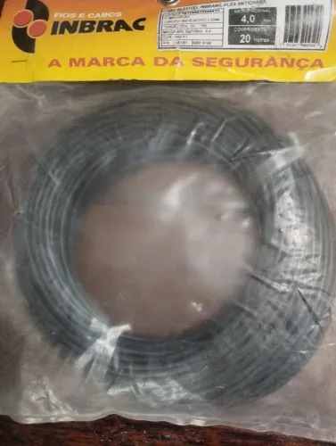 Fio 4mm2 caminho 20m