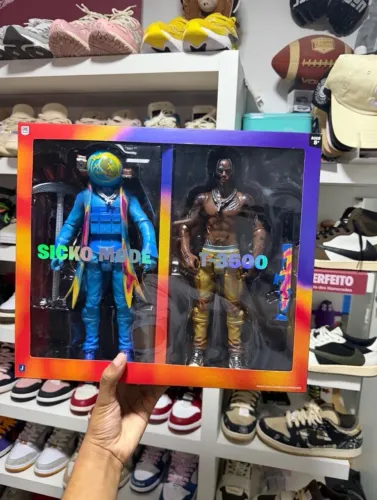 Action Figure Travis Scott Cactus Jack Fortnite 12" Duo Set