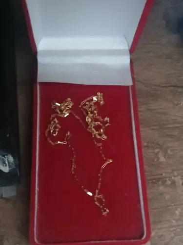 Cordinha cartier tijolinho Ouro18k 2.7G luxo de joalheria